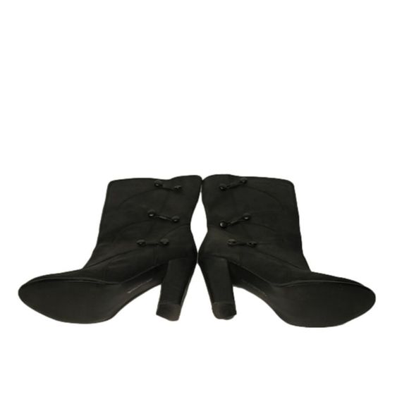 Harley Davidson Moto Boots Size 8 Leather Zip Side Button Accents Stamped Logo - Picture 8 of 16